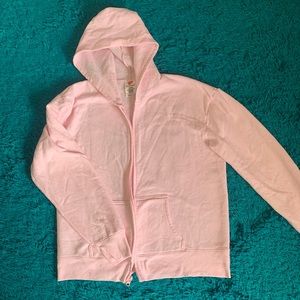 Pink Zip-Up Hoodie